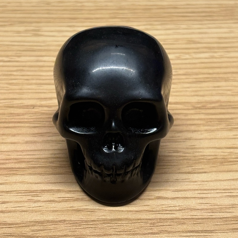 Black Obsidian Skull